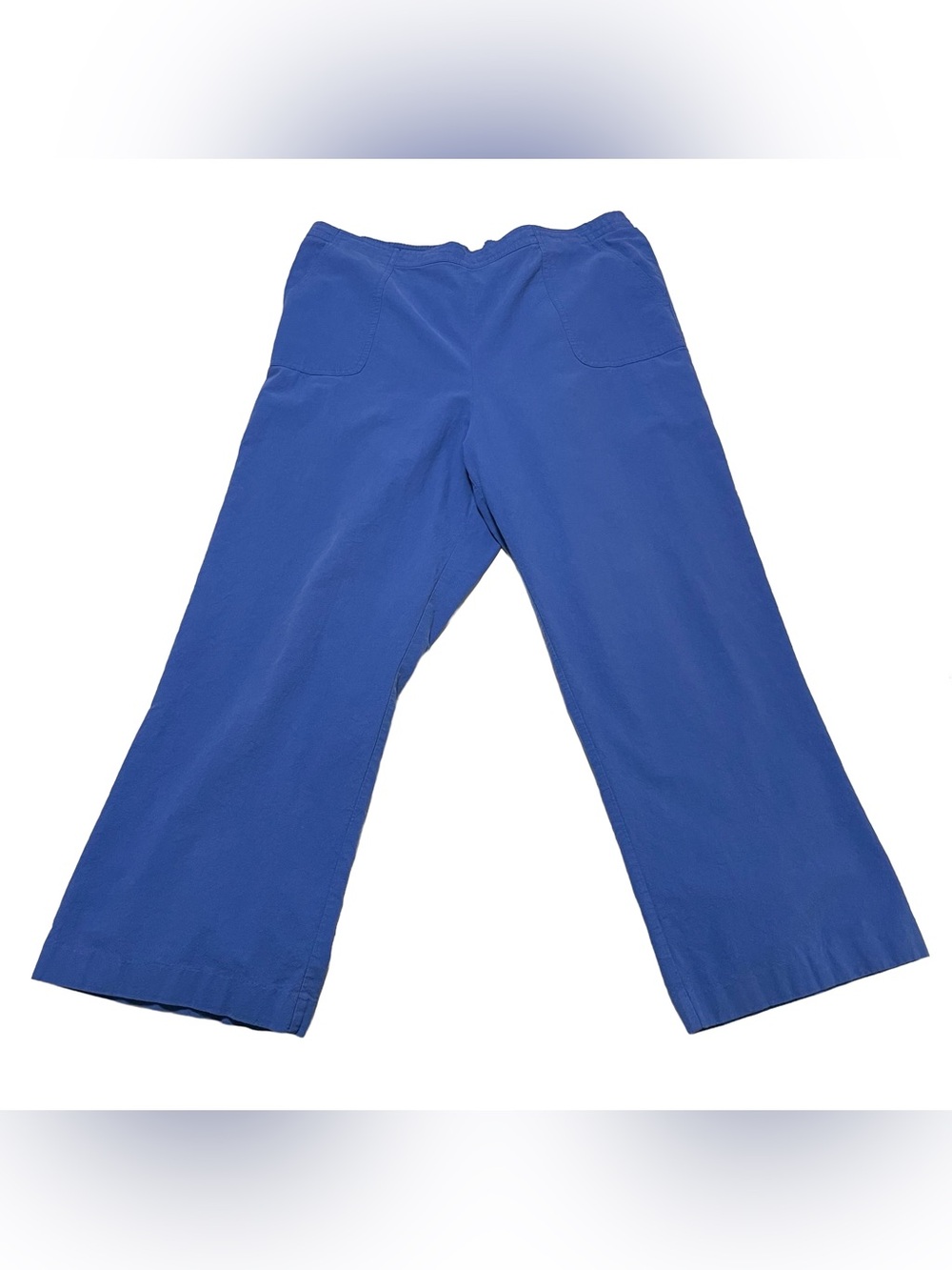 Alfred Dunner Cottkn Royal Blue Straight-Leg Pull-On Pants